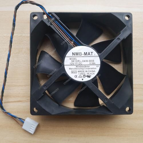 CYRMZAY Kompatibel für NMB 3610RL-04W-B56 DC 12V 0.38A 9025 90x90x25mm für HP XW6600 axial Lüfter von CYRMZAY