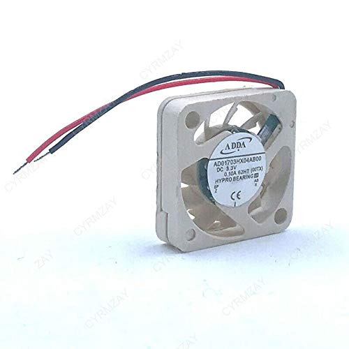 CYRMZAY Mini Ventilator kompatibel für ADDA AD01703HX04AB00 1704 17x17x4mm 3.3V 0.10A Micro Device Ventilator UAV von CYRMZAY