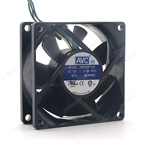 CYRMZAY Ventilator kompatibel für AVC DS07025T12U 70mm 7025 DC 12V 0.7A 4 -pin PWM CPU pc case Lüfter von CYRMZAY