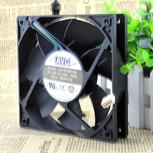 CYRMZAY kompatibel für AVC DS12025B12U 12V 1.05A 12CM 12025 4-Wire cooling Lüfter von CYRMZAY