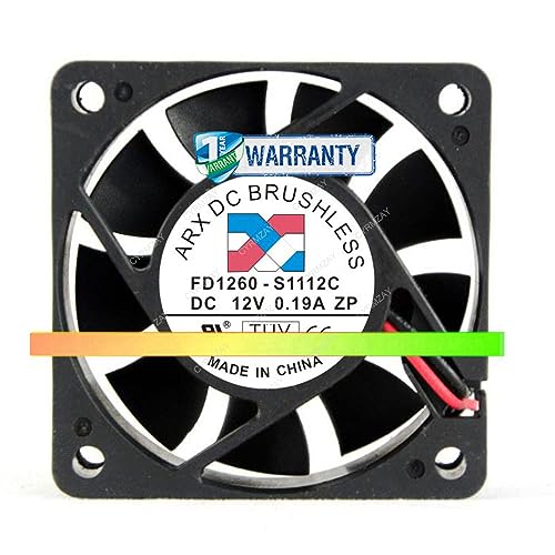 CYRMZAY kompatibel für Arx DC BRUSHLESS FD1260-S1112C DC12V 0.19A 6015 2-Wire Cooling Lüfter von CYRMZAY