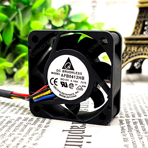 CYRMZAY kompatibel für Delta AFB0412HB 12V 0.16A 4-Wire 4CM 4015 Cooling Lüfter von CYRMZAY