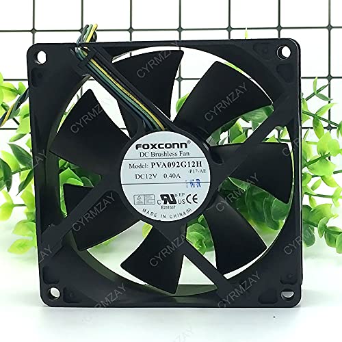 CYRMZAY kompatibel für FOXCONN PVA092G12H 90 * 90 * 25MM DC12V 0.40A 4Pin Cooling Lüfter von CYRMZAY