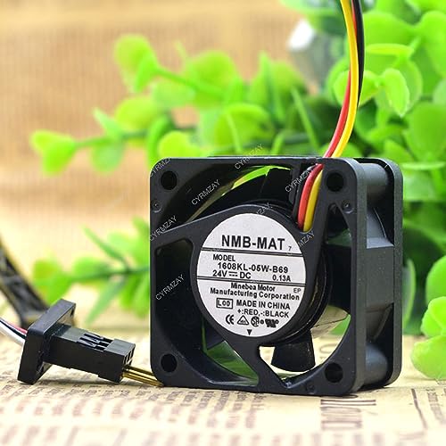 CYRMZAY kompatibel für NMB-MAT 1608KL-05W-B69 24V 0.13A 3-Wire Cooling Lüfter von CYRMZAY