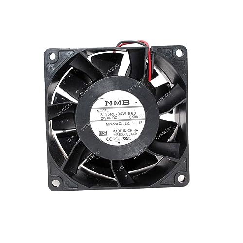 CYRMZAY kompatibel für NMB-MAT 3115RL-05W-B60 DC24V 0.50A 2-Wire cooling Lüfter von CYRMZAY