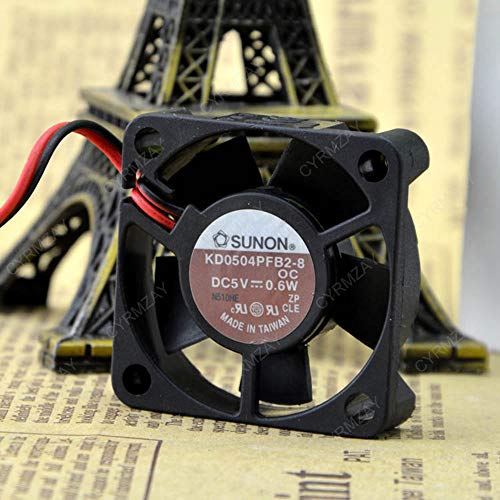 Kompatibel für SUNON KD0504PFB2-8 5V 0.6W 2-Draht 4CM 4010 Lüfter von CYRMZAY