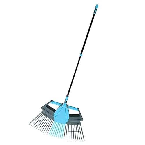 CYRUS 3-in-1-Laubbesen aus Kunststoff, 170,2 cm lang, 63,5 cm breit, robuster Laubbesen, geeignet für Rasen und Gartenarbeit. von CYRUS