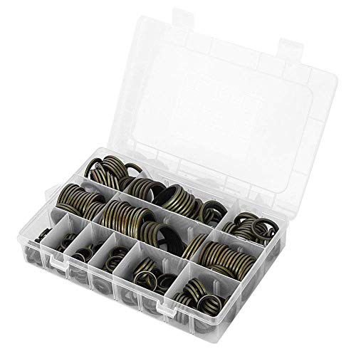 CYSFETENA 240 Stück ölring Ablassschraube Dichtung,Metall und Nbr Dichtring ölablassschraube Set, 6-30mm ölablassschraube Dichtung für Rohrverbindung Mechanische Drucksysteme CYSFETENA 240 Stück ölring Ablassschraube Dichtung,Metall und Nbr Dichtring ölablassschraube Set, 6-30mm ölablassschraube Dichtung für Rohrverbindung Mechanische Drucksysteme von CYSFETENA