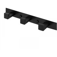 1 Stück Badezimmer-Wandgarderobe mit 3 Haken, Badezimmer-Wandgarderobe, mattschwarzer Aluminiumraum 1 Stück Badezimmer-Wandgarderobe mit 3 Haken, Badezimmer-Wandgarderobe, mattschwarzer Aluminiumraum von CYSLMUK