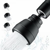 1 x 3-Modus-Sprühgerät für Küchenarmaturen, 360-Grad-Sprühgerät für Küchenspüle, schwarz, drehbarer Wasserhahnbelüfter, universeller drehbarer von CYSLMUK