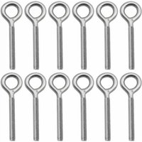 12 Stück – M8-Augenschrauben aus Edelstahl 304, Ringschraube, Ösenschraube für Schaukelmaschine im Freien 12 Stück – M8-Augenschrauben aus Edelstahl 304, Ringschraube, Ösenschraube für Schaukelmaschine im Freien von CYSLMUK