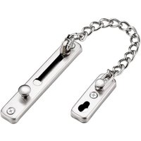Cyslmuk - 1PC Anti-Diebstahl-Türkette, Anti-Diebstahl-Türschloss, Edelstahl-Türschloss, Schiebetürschloss mit 4 Schrauben Cyslmuk - 1PC Anti-Diebstahl-Türkette, Anti-Diebstahl-Türschloss, Edelstahl-Türschloss, Schiebetürschloss mit 4 Schrauben von CYSLMUK
