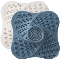 Cyslmuk - 2 Stück Haarfalle Dusche, Haarfilter für Dusche mit Saugnapf Sieb Waschbeckenstöpsel Badewanne Anti Haarfilter Steckdose Duschfilter von CYSLMUK