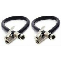 2 Stück Reifen-Spannfutter-Inflator-Pumpenschlauch, Fahrzeug-Reifen-Inflator-Schlauch, hochwertiger Reifen-Inflator-Schlauch, schwarzer Gummifüllung, von CYSLMUK