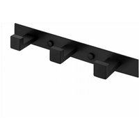 3 Haken Badezimmerhaken Badezimmerhaken Space Aluminium mattschwarz, Badezimmer Wand Kleiderhaken von CYSLMUK