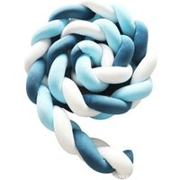 3M geflochtene Bettumrandung, dunkelblaue und blaue und weiße Farbe. Babybettumrandung von CYSLMUK
