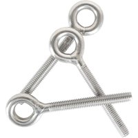 5 Stück M8 Ringschrauben, 304 Edelstahl, Bolzenhebering, geschweißt, geschlossene Augenschraube, Stangenschraube, korrosionsbeständig von CYSLMUK