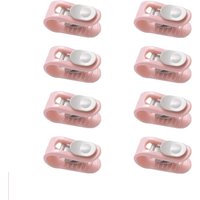 8 Stück Quilt-Clips, rutschfest, nadelloser Greifer, Bettlaken, Quilt-Halter, Kleidung, Socken, Vorhang, Quilt-Clips (Rosa) von CYSLMUK