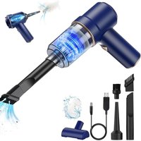 Cyslmuk - Auto-Handstaubsauger, 120 w, 4000 mA, leistungsstarker Mini-Staubsauger, Handstaubsauger mit LED-Licht und waschbarem HEPA-Filter Cyslmuk - Auto-Handstaubsauger, 120 w, 4000 mA, leistungsstarker Mini-Staubsauger, Handstaubsauger mit LED-Licht und waschbarem HEPA-Filter von CYSLMUK