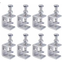 C-Klemmen, 8 Stück, robuste C-Klemmen aus 304 Edelstahl, Edelstahl-C-Klemmen, robuste C-Klemme, robuste Edelstahl-Klemme für Holzbearbeitung, C-Klemmen, 8 Stück, robuste C-Klemmen aus 304 Edelstahl, Edelstahl-C-Klemmen, robuste C-Klemme, robuste Edelstahl-Klemme für Holzbearbeitung, von CYSLMUK
