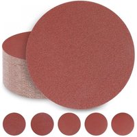 180-mm-Schleifscheiben, 10 x Körnung 60/80/120/240/320, 180-mm-Schleifscheiben für Trockenbauschleifer, Giraffenschleifer (50 Scheiben) von CYSLMUK