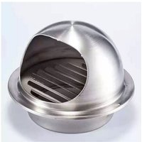 Cyslmuk - 1PC Lüftungsgitter 120 mm, hochwertiges Lüftungsgitter aus Edelstahl, Außenlüftungsgitter mit Moskitonetz, schützt die Fassade und von CYSLMUK