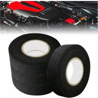 Cyslmuk - 4 Stück Automobil-Elektrorohr in Flan 19 mm x 15 m Auto-Gewebeband Anti-Reibung Anti-Schmutz-Scotch-Gewebe Geräuschreduzierung rutschfest von CYSLMUK