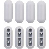 Cyslmuk - 4 Stück Universal-Toilettensitz-Stoßstangen, stoßdämpfendes Universal-Toilettensitzpolster-Set, Kunststoff-Ersatzteile Cyslmuk - 4 Stück Universal-Toilettensitz-Stoßstangen, stoßdämpfendes Universal-Toilettensitzpolster-Set, Kunststoff-Ersatzteile von CYSLMUK