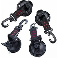 Cyslmuk - 4er-Pack Anker-Saugnapfe mit Saugnapf-Befestigung für Auto, Camping, Plane, Multifunktions-Saugnapf-Zubehör für Zelte als Auto-Seitenmarkise von CYSLMUK