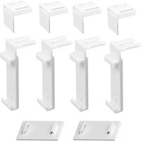 4er Set Rollozubehör Rollo Klemmhalter ohne Bohren verstellbar von 1,6 bis 2,2 cm für Rollos Verdunkelungsrollos 4er Set Rollozubehör Rollo Klemmhalter ohne Bohren verstellbar von 1,6 bis 2,2 cm für Rollos Verdunkelungsrollos von CYSLMUK