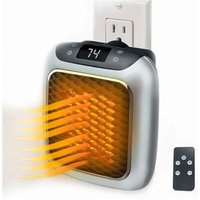 Cyslmuk - 800 w intelligenter Keramik-Heizlüfter, Elektroheizung mit Wandsteckdose, Mini-Elektro-Heizlüfter mit Fernthermostat für Schlafzimmer, von CYSLMUK