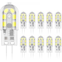 Cyslmuk - G4 LED-Lampe, 3 w, entspricht 20 w Halogen, 6000 k Weiß, 200 Lumen, 12 smd, 12 v ac/dc – 10er-Pack [Energieklasse a+] von CYSLMUK