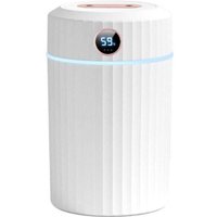 Cyslmuk - Luftbefeuchter, 2 l, leiser Ultraschall-Luftbefeuchter mit Thermo-Hygrometer, Doppeldüse, 36 Stunden Betriebszeit, automatische Cyslmuk - Luftbefeuchter, 2 l, leiser Ultraschall-Luftbefeuchter mit Thermo-Hygrometer, Doppeldüse, 36 Stunden Betriebszeit, automatische von CYSLMUK