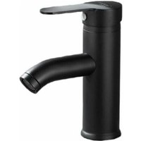 Cyslmuk - Mattschwarzer Waschtisch-Wasserhahn, Warm- und Kaltwasserhahn, schwarzer Waschtisch-Wasserhahn von CYSLMUK