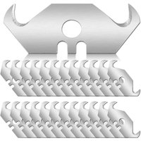 Packung mit 100 Universal-Rasierklingen aus Stahl mit Aufbewahrungsbox zum Schneiden von Teppichen, Tapeten und Dachmaterialien. von CYSLMUK