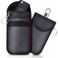 Set mit 2 tragbaren Mini-Anti-RFID-Autoschlüsseletuis, RFID-Blockierungsbox für schlüssellose Autoschlüssel, Diebstahlschutz, Fahrzeugfernbedienung, Set mit 2 tragbaren Mini-Anti-RFID-Autoschlüsseletuis, RFID-Blockierungsbox für schlüssellose Autoschlüssel, Diebstahlschutz, Fahrzeugfernbedienung, von CYSLMUK