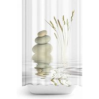 Duschvorhang 120x200 cm Digitaldruck Modernes Design Wasserdichter Polyesterstoff Waschbar Anti-Schimmel Mit Haken von CYSLMUK