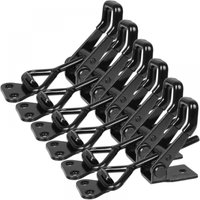 Knebelverschluss aus Metall – 6-teilig – verstellbar – 259 kg Haltekraft – Rauchertürschloss – Metallschloss für Kiste, Tür, Schrank, Koffer von CYSLMUK