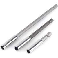 Magnetischer Bithalter, Schraubendreherverlängerung, Sechskantschaft, 60 mm, 100 mm, 150 mm, Schraubendreher-Bit-Verlängerung (3 Stück, 1/4 Zoll) von CYSLMUK