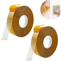 Cyslmuk - Multifunktionales doppelseitiges Gewebeklebeband, transparentes Klebeband für Kleidung, doppelseitiges Teppichklebeband, strapazierfähig, 1 von CYSLMUK