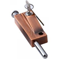 Cyslmuk - Multifunktions-Garagentorschloss - Universal-Türschloss - Mit 1 Schlüssel - Für den Innen- und Außenbereich - Rotbronze, Einteilig Cyslmuk - Multifunktions-Garagentorschloss - Universal-Türschloss - Mit 1 Schlüssel - Für den Innen- und Außenbereich - Rotbronze, Einteilig von CYSLMUK