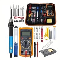 Cyslmuk - Multimeter Digitalmultimeter, 18-teiliges Set, automatisches Digitalmultimeter, professioneller elektrischer Tester von CYSLMUK