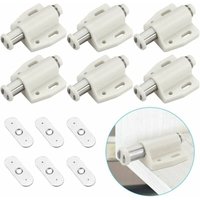 Cyslmuk - Packung mit 6 Kunststoff-Magnetverschlüssen mit Soft-Close-Funktion für Türen, Schränke, Schubladen, Beige Cyslmuk - Packung mit 6 Kunststoff-Magnetverschlüssen mit Soft-Close-Funktion für Türen, Schränke, Schubladen, Beige von CYSLMUK