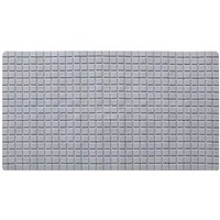 Cyslmuk - Rutschfeste Duschmatte 38x71 cm, Badematte mit Saugnapf-Ablaufloch, geeignet zum Baden und Duschen, lange Anti-Schimmel-Matte, grau von CYSLMUK