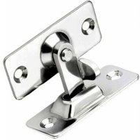 Cyslmuk - Silberner 60 x 22 mm 90-Grad-Schiebetürriegel, rechtwinkliger Edelstahl, Sicherheitswinkel-Türfaltschließe für Schiebetür von CYSLMUK