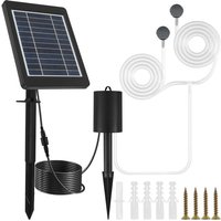 Cyslmuk - Solar-Teichpumpe, 3 w Solar-Teichpumpe, 3 Modi, Teich-Luftpumpe mit Sauerstoffschlauch und 2 Luftsteinen von CYSLMUK
