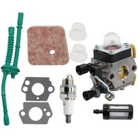 Cyslmuk - Vergaser-Kit für stihl FS85 FS38 FS45 FS55 zama CIQ-S186A carb Rasenmäher Vergaser Luftfilter Kraftstoffleitungssatz Zündkerzensatz von CYSLMUK