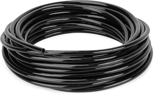 CYTGOUPER Tropf Flexibles Bewässerung Schlauch, ID 4mm OD 6mm Tropfbewässerungssystem Schlauch, PVC Kunststoff Mikroschlauch für Gärten, industrielle Bewässerung (10m) von CYTGOUPER