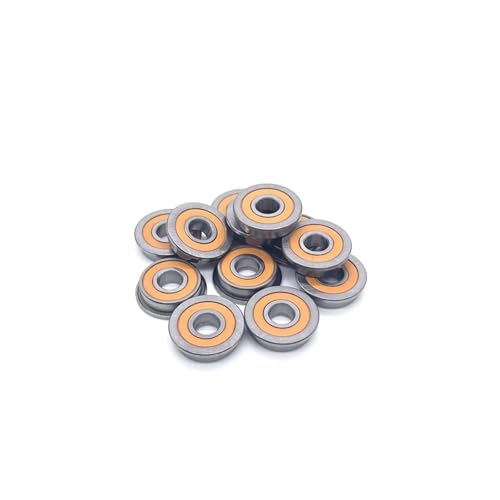 10 Stücke Orange Versiegelt F695 2RS Lager 5 * 13 * 4mm ABEC-7 Kugellager von CYWDHFO