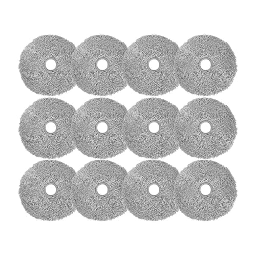 12-teiliges Mopptuch, kompatibel mit W2, Roboterstaubsauger, Ersatzteil, runder Mopp, Ersatzzubehör von CYWDHFO
